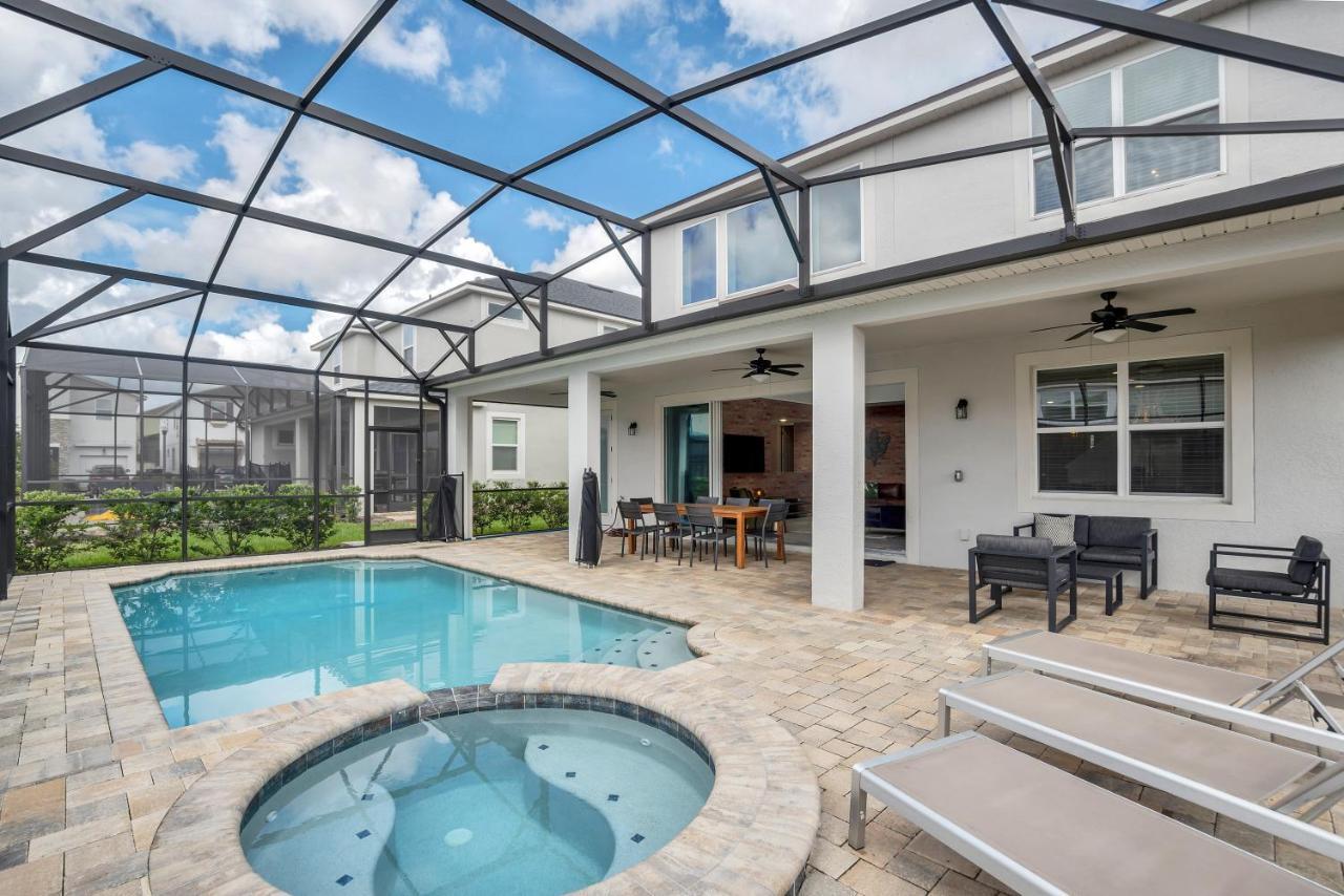 Modern Villa Wprivate Pool&Spa, Free Water Park オーランド エクステリア 写真