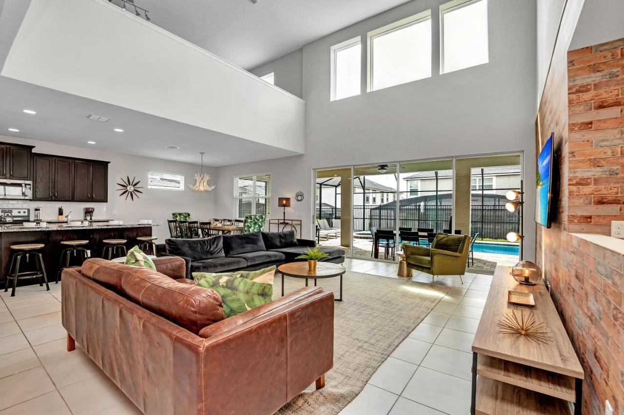 Modern Villa Wprivate Pool&Spa, Free Water Park オーランド エクステリア 写真