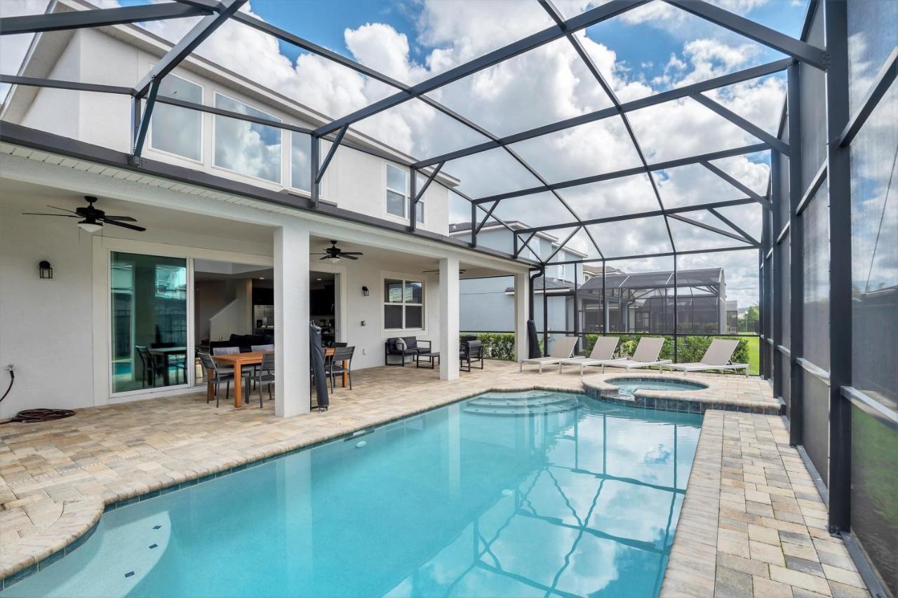 Modern Villa Wprivate Pool&Spa, Free Water Park オーランド エクステリア 写真