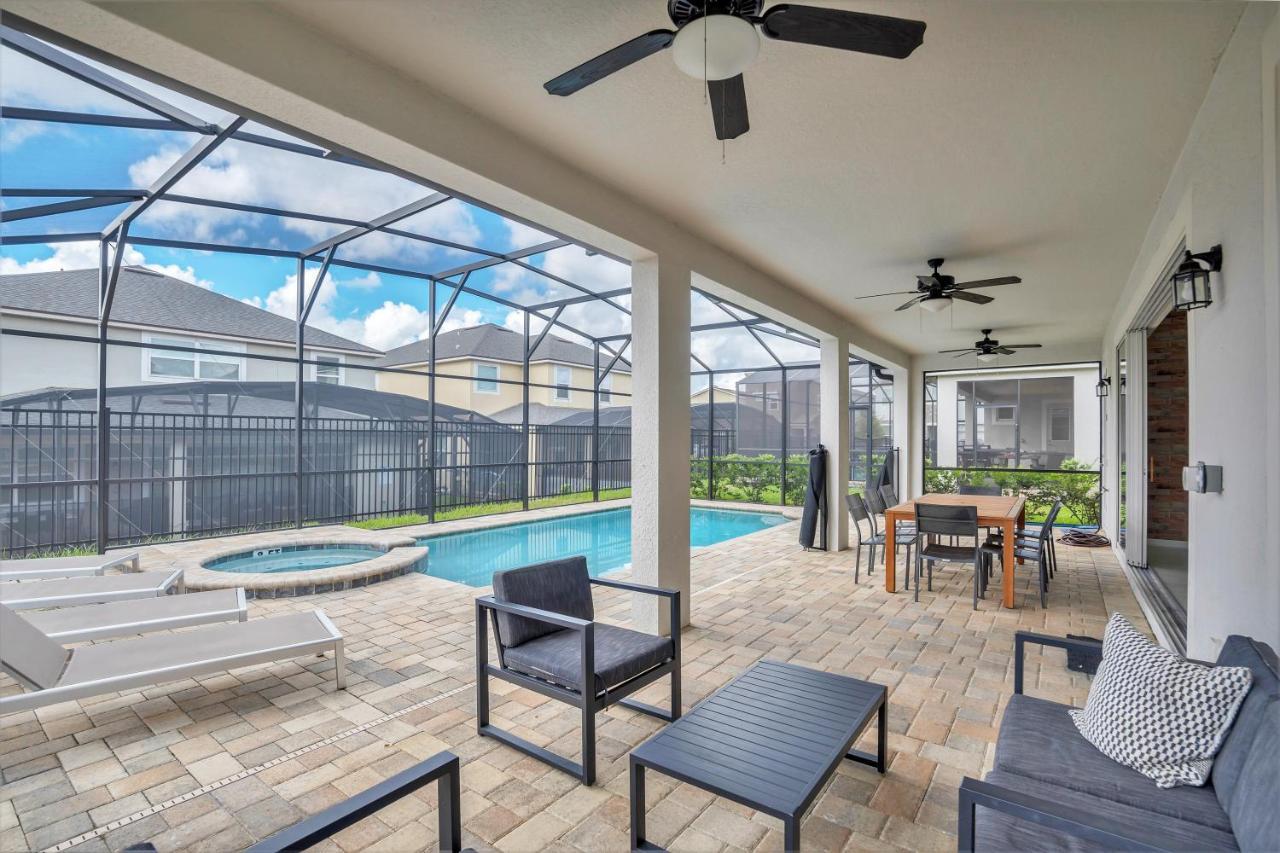 Modern Villa Wprivate Pool&Spa, Free Water Park オーランド エクステリア 写真